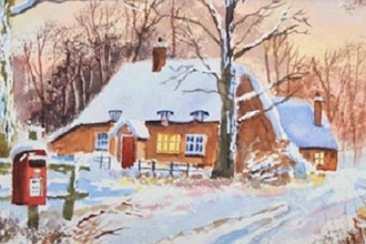 Paint a Winter Wonderland Scene in Watercolors